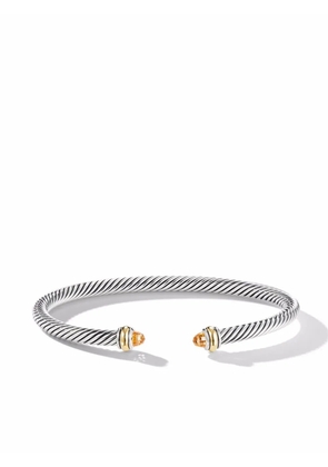 David Yurman 18kt yellow gold and sterling silver Classic Cable bracelet (4mm)