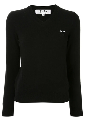 Comme Des Garçons Play logo-embroidered sweater - Black