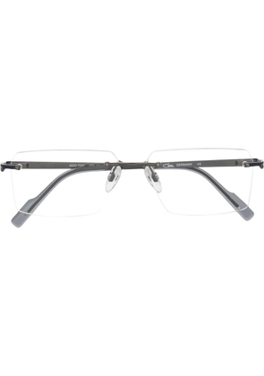 Cazal metallic panel rectangle glasses - Blue
