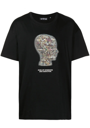 Mostly Heard Rarely Seen graphic-print stretch-cotton T-shirt - Black