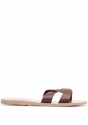 Ancient Greek Sandals Desmos crossover leather-strap sandals - Brown