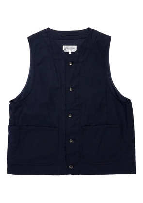 Engineered Garments button-fastening pocket vest - Blue