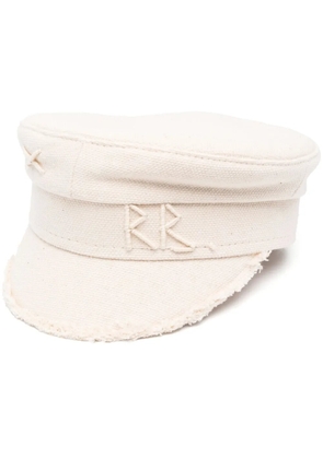 Ruslan Baginskiy embroidered-logo paperboy cap - Neutrals