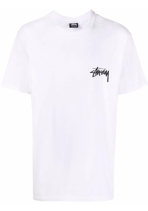 Stüssy dice logo-print T-shirt - White