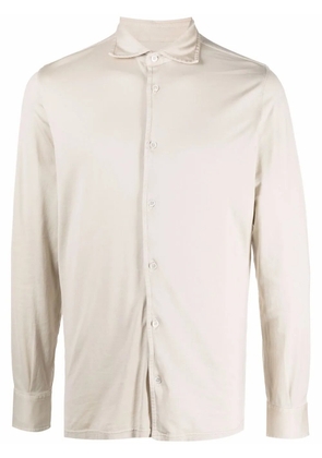 Fedeli jersey button down shirt - Neutrals