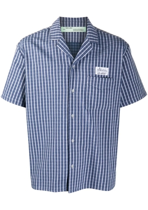 Off-White striped short-sleeve shirt - Blue