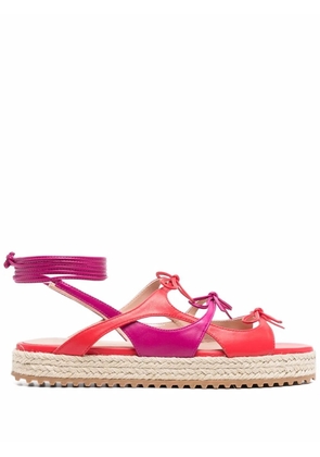 Scarosso Sweet Lace sandals - Red