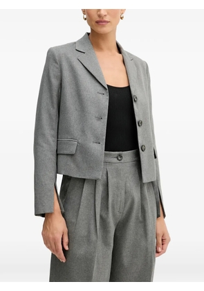 Sisley buttoned cropped blazer - Grey
