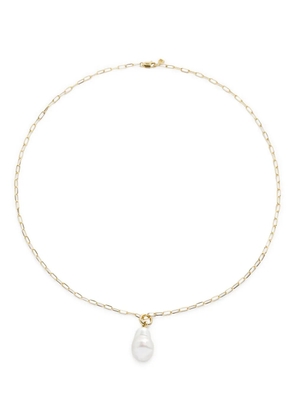 Monica Vinader 14kt yellow gold pearl pendant necklace