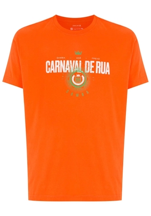 Osklen Carnaval logo-print crewneck T-shirt - Orange