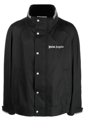 Palm Angels logo-print button-fastening jacket - Black