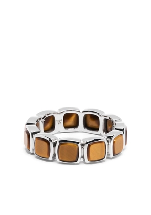 Tom Wood sterling silver cushion tiger eye ring