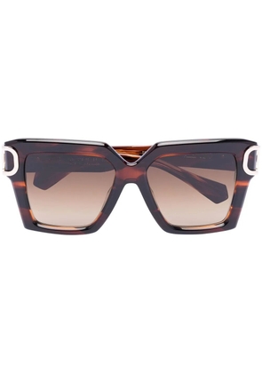 VALENTINO GARAVANI EYEWEAR VLogo Signature oversized-frame sunglasses - Brown