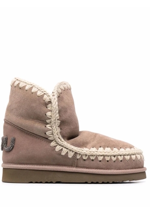 Mou Eskimo 18 glitter logo ankle boots - Neutrals