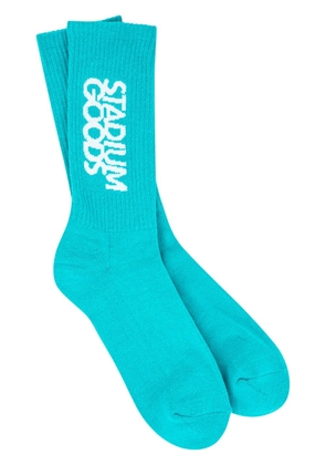 STADIUM GOODS® logo 'Teal' crew socks - Blue