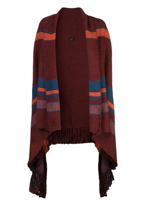VOZ Cascade Shawl wrap - Red