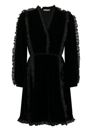 Ulla Johnson ruffle-trim mini dress - Black