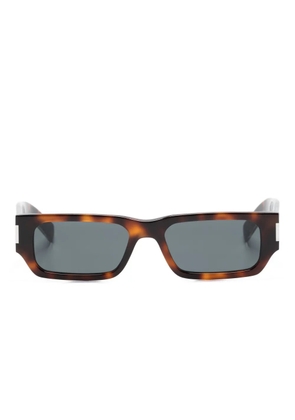 Saint Laurent Eyewear SL660 rectangle-frame sunglasses - Brown