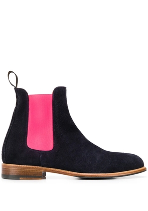 Scarosso Chelsea colour-block boots - Blue