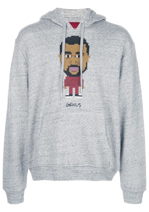 Mostly Heard Rarely Seen 8-Bit Genius print hoodie - Grey