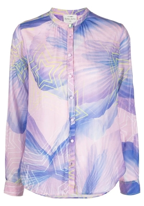 Forte Forte star-print long-sleeve shirt - Purple