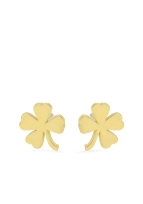 Jennifer Meyer 18kt yellow gold mini clover stud earrings