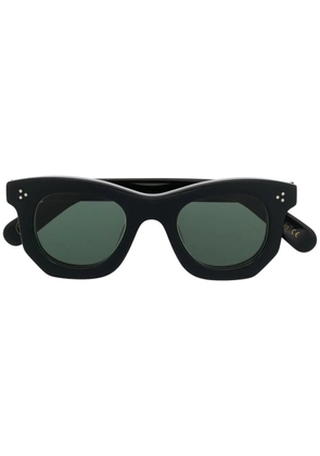 Lesca Ogre geometric-frame sunglasses - Black