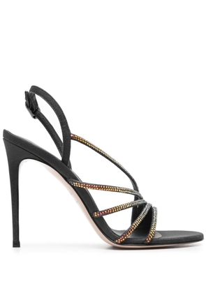 Le Silla Belen 110mm leather sandals - Black