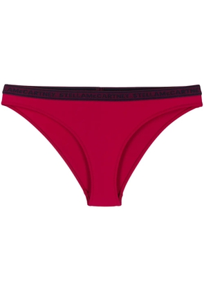 Stella McCartney logo-trim bikini bottoms - Red