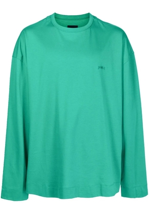 Juun.J logo-patch sweatshirt - Green