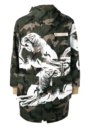 Valentino Garavani camouflage coat - Green