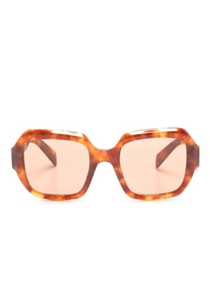 Prada Eyewear tortoiseshell oversized-frame tinted sunglasses - Brown