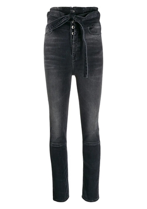 UNRAVEL PROJECT high-waist skinny jeans - Black