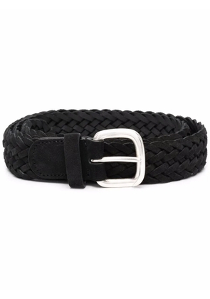 Anderson's leather interwoven belt - Black
