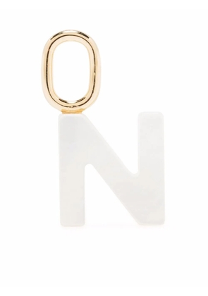 Maria Black Lucid Letter N charm - White