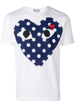 Comme Des Garçons Play logo-print cotton T-shirt - White
