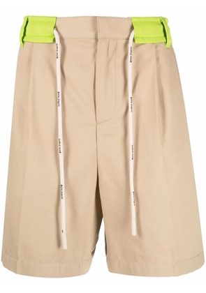 Palm Angels drawstring tailored shorts - Neutrals