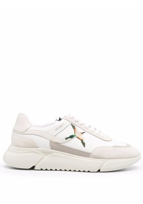 Axel Arigato suede-panelled low-top sneakers - White