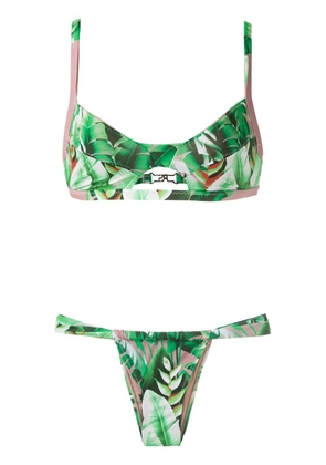 Amir Slama printed bikini set - Green