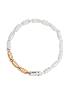Le Gramme 18kt gold and sterling silver 27g Segement bracelet