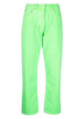 MSGM five-pocket cotton cropped trousers - Black