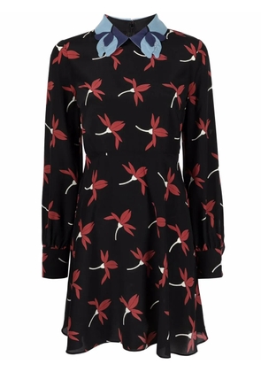 Valentino Garavani floral-print mini dress - Black