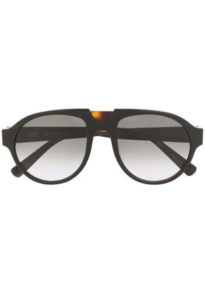 MCM tortoiseshell aviator sunglasses - Black