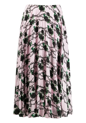 Valentino Garavani x Undercover silk pleated skirt - Pink