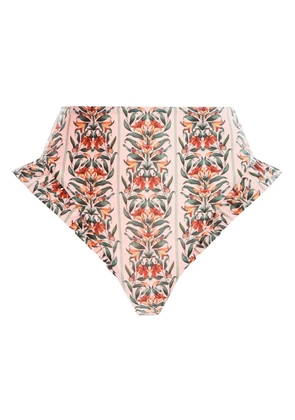 Agua By Agua Bendita floral-pattern bikini bottom - Pink