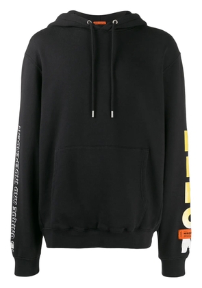 Heron Preston Flame face hoodie - Black