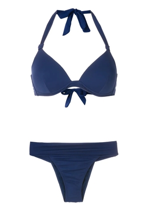 Amir Slama triangle top bikini set - Blue