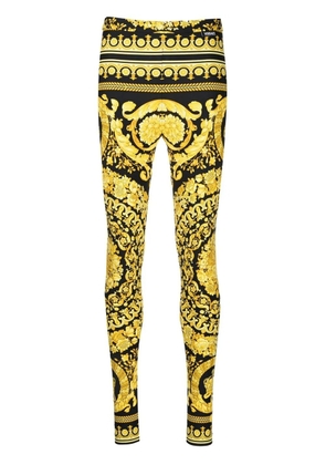 Versace Barocco-print leggings - Yellow