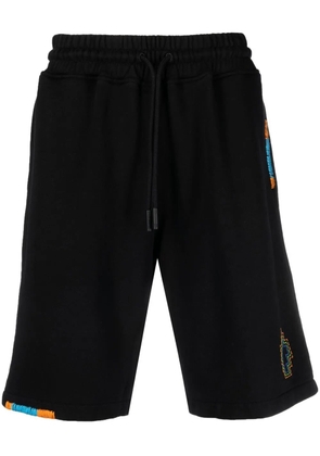 COUNTY OF MILAN Stitch Cross track shorts - Black