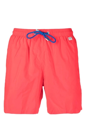 MC2 Saint Barth logo-patch drawstring swim shorts - Red